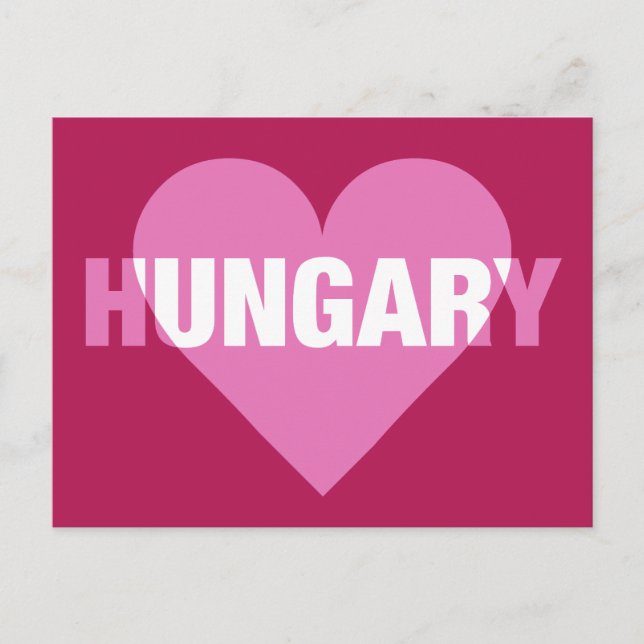 Cartão postal do Amor Hungria (Frente)