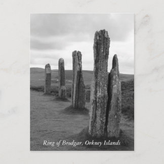 Cartão postal do Anel de Brodgar, Ilhas Orkney