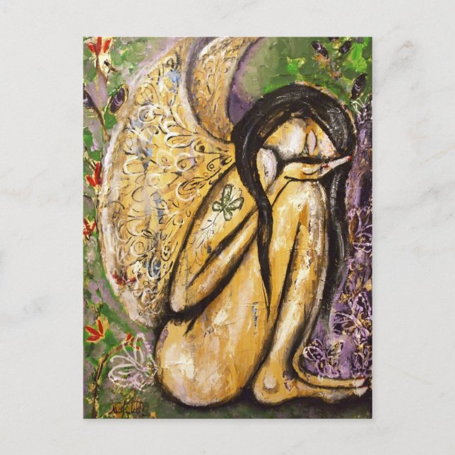 Cartão postal do Anjo das Asas Sensíveis (Frente)