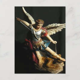 Cartão postal do Anjo de santo Michael & Prayer