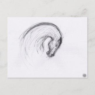 Cartão Postal do Ano do Cavalo do Zodíaco com Dese