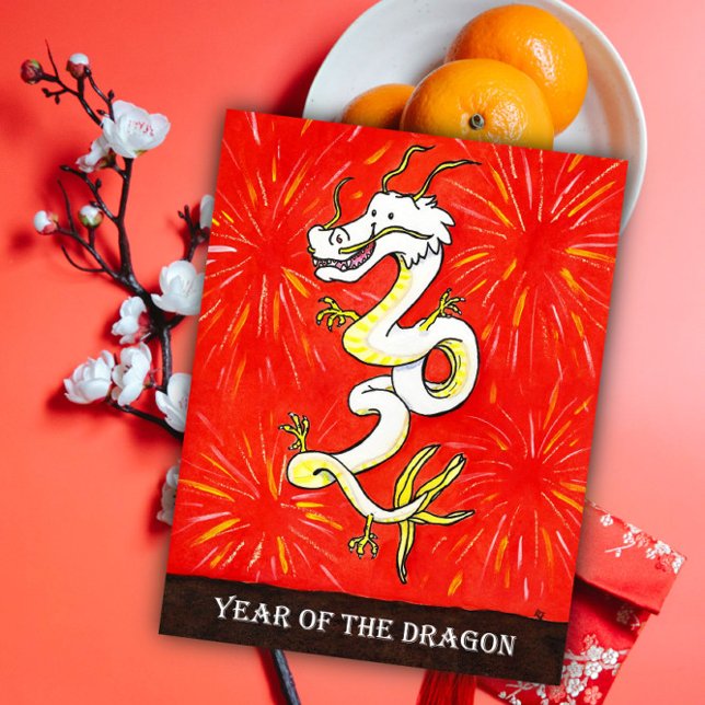 cartão postal do Ano do Dragão de 2024 (Criador carregado)