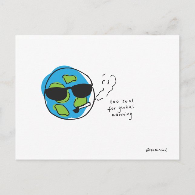 cartão postal do aquecimento global (Frente)
