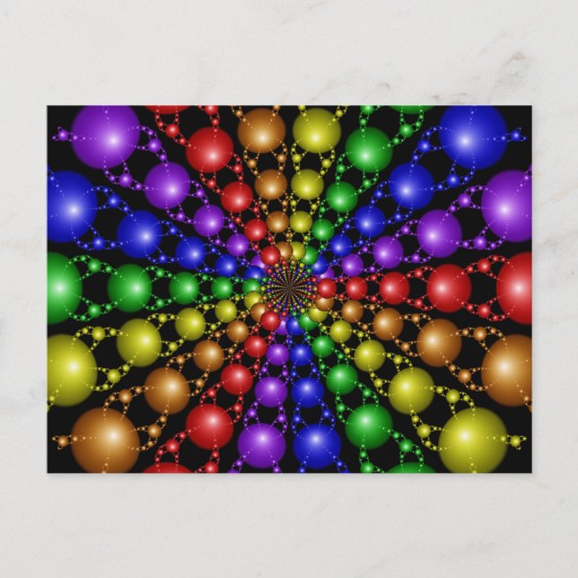 Cartão Postal do Arco-íris de Newton (Frente)