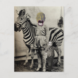 Cartão postal do ato de circo D.W. Scream