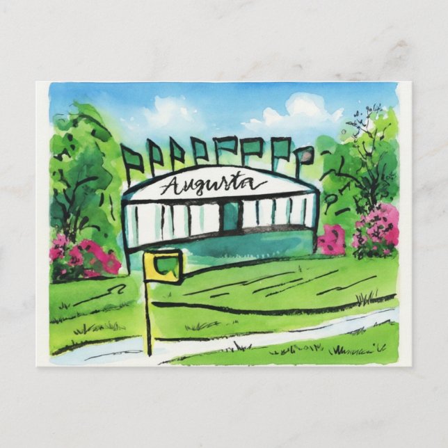 Cartão postal do Augusta National (Frente)