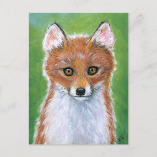 Cartão postal do Baby Fox Kit Cub