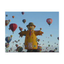 Cartão postal do Balão de Ar Quente Espantalho