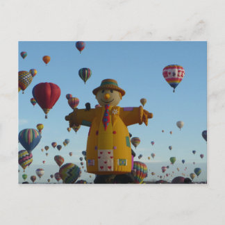 Cartão postal do Balão de Ar Quente Espantalho