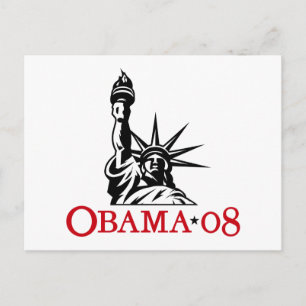 Cartão postal do Barack Obama 2008 da Estátua da L