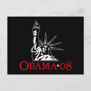Cartão postal do Barack Obama 2008 da Estátua da L