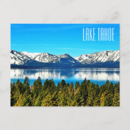 Cartão postal do belo Lago Tahoe