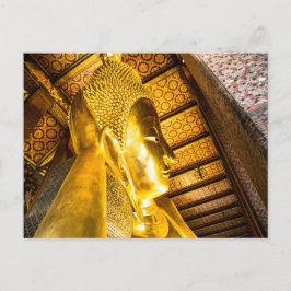Cartão postal do Buda deitado de Wat Pho