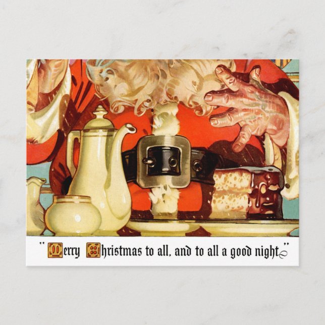 CARTÃO POSTAL DO CAFÉ DE UM TIPO COM PAPAIS NOEIS (Frente)