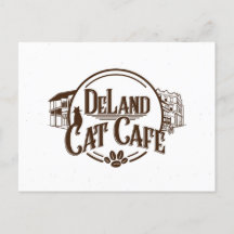 Cartão postal do Café DeLand Cat