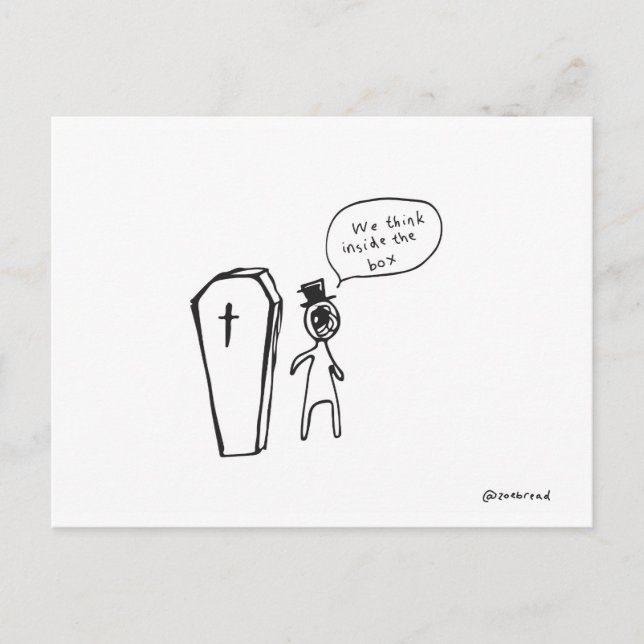 cartão postal do caixão (Frente)