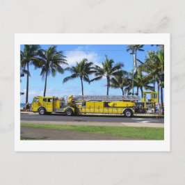 Cartão Postal do Caminhão de Bombeiros do Havaí
