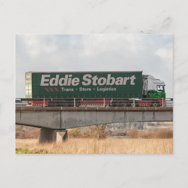 Cartão postal do caminhão Eddie Stobart (Frente)