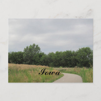 Cartão Postal do Caminho de Bicicleta de Iowa