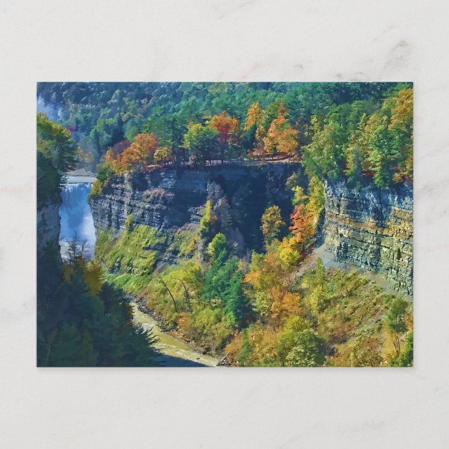 Cartão postal do Canyon Colorido (Frente)