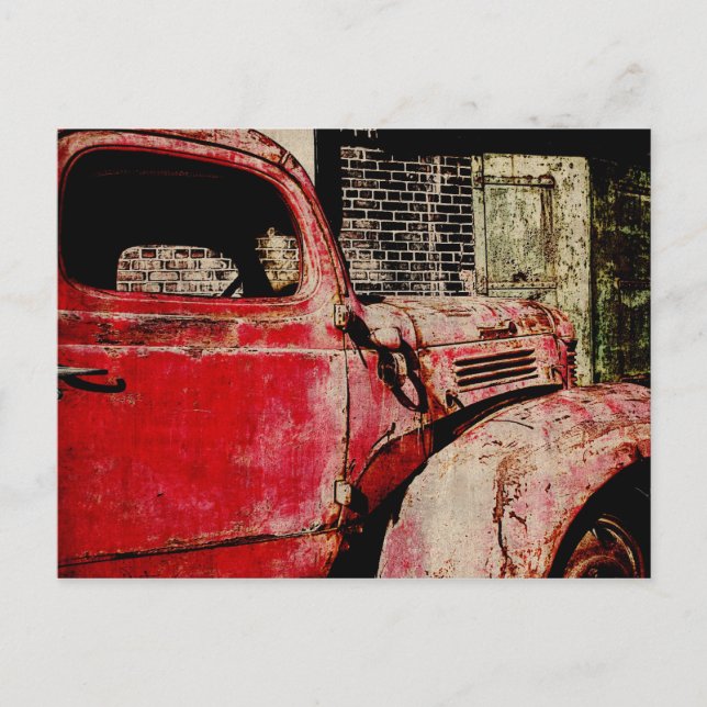 cartão postal do carro vintage (Frente)