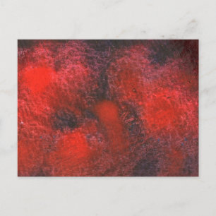 Cartão Postal Do "cartão do design do abstrato do vermelho