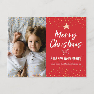 Cartão postal do Cartões de foto de Natal Person