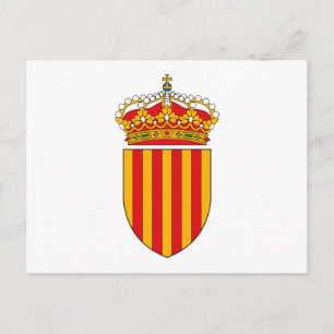 Cartão postal do Casaco de Armas da Catalunha