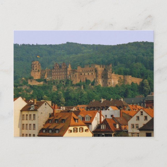 Cartão postal do Castelo de Heidelberg (Frente)