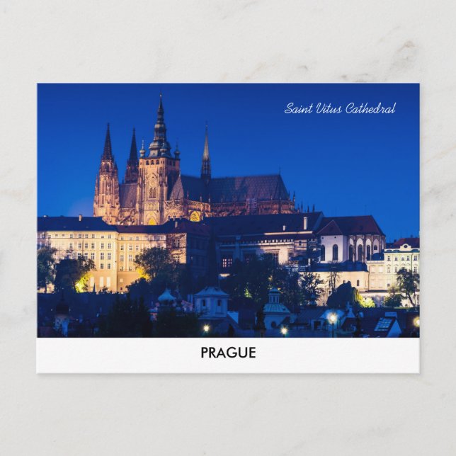 Cartão postal do Castelo de Praga (Frente)