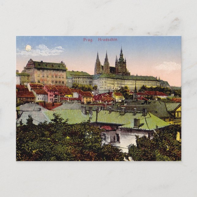 Cartão postal do Castelo de Praga (Frente)