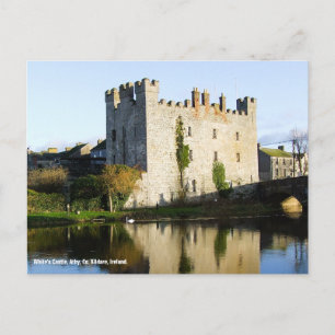 Cartão postal do Castelo de White em Athy, Co. Kil