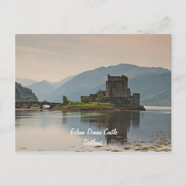 Cartão Postal do Castelo Eilean Donan (Frente)