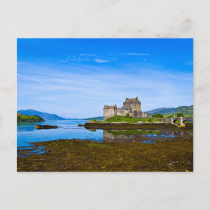 Cartão postal do Castelo Eilean Donan, Escócia