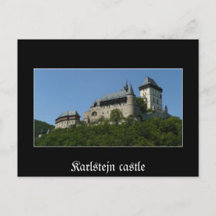 Cartão postal do castelo Karlstejn
