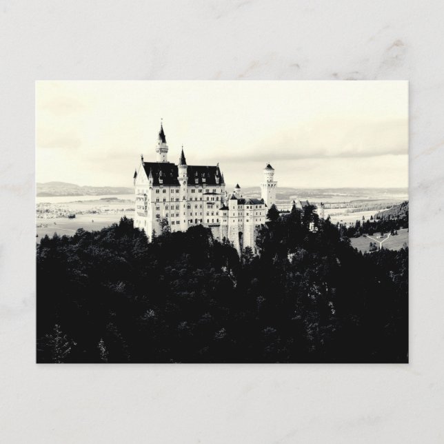 Cartão postal do Castelo Neuschwanstein (Frente)