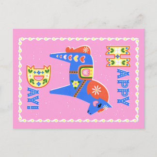 cartão postal do cavalo Dala