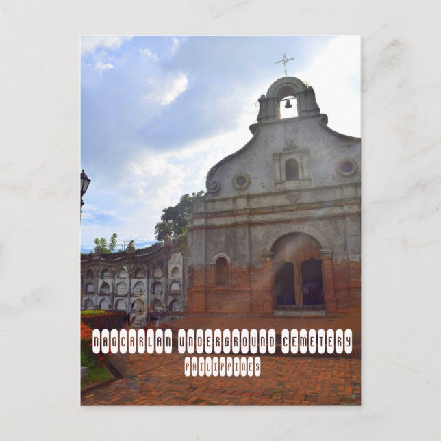 Cartão postal do Cemitério Subterrâneo de Nagcarla (Frente)