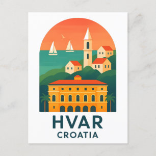 Cartão Postal do Centro Histórico da Ilha de Hvar 