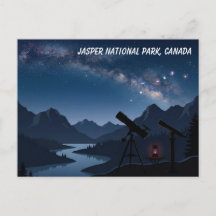 Cartão Postal do Céu Noturno do Parque Nacional Ja