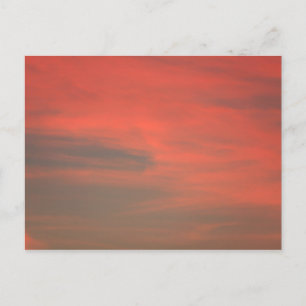 Cartão postal do céu vermelho
