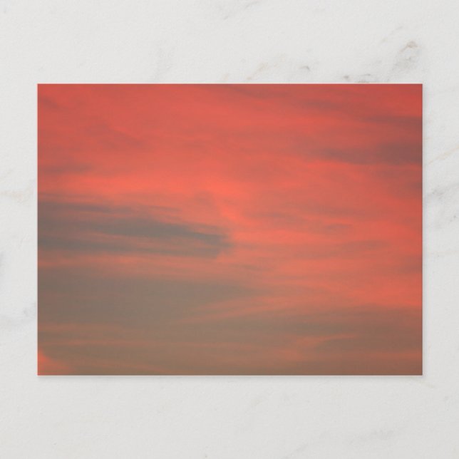 Cartão postal do céu vermelho (Frente)