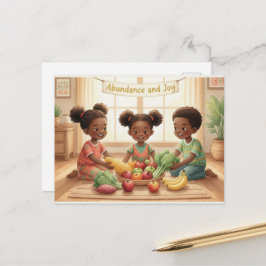 Cartão postal do Cinara do Kwanzaa Feliz