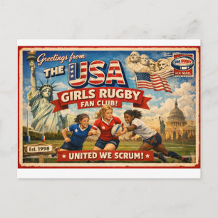 Cartão Postal do Clube de Fãs da Equipe de Rugby F