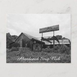 Cartão postal do Clube de strip abandonado