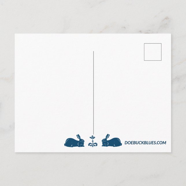 Cartão Postal do Coelho Branco (Verso)