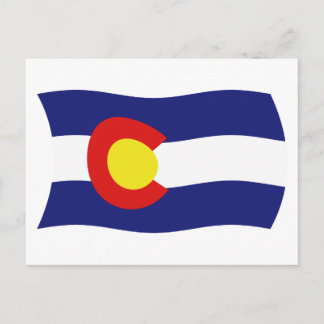 Cartão postal do Colorado Flag