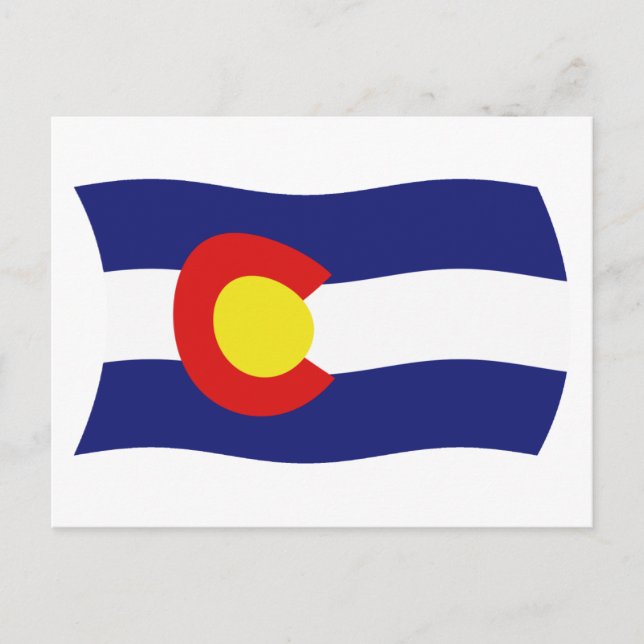 Cartão postal do Colorado Flag (Frente)