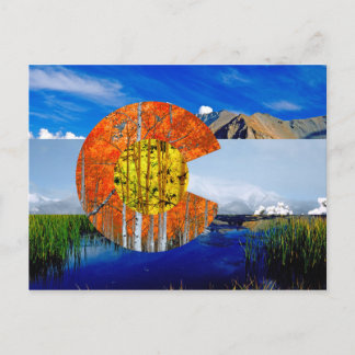 Cartão postal do Colorado Flag