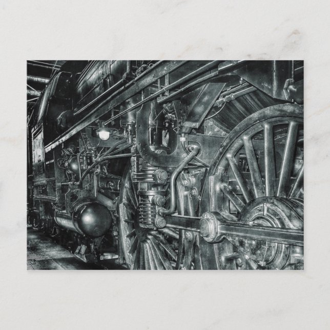 cartão postal do comboio a vapor (Frente)